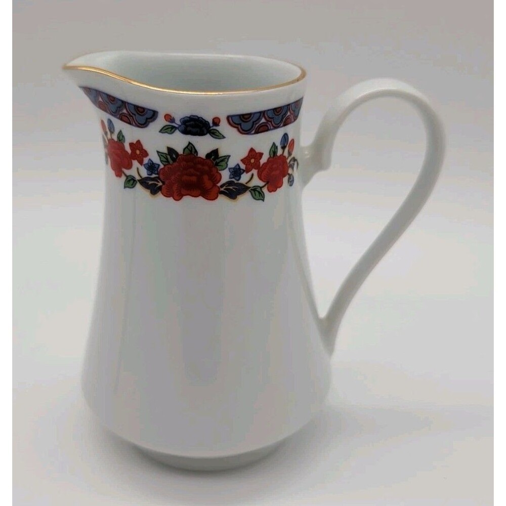 Crown Ming Creamer Old Imari Fine China Floral Yung Shen 8oz Regent Collection
